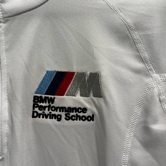 BMW Performance Driving School White Women’s 1/4 Zip, Small - Picture 2 of 5